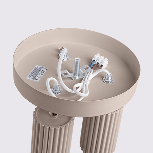 Sollux Lighting Plafondlamp KARBON 3P taupe - 19,5x19,5x18cm