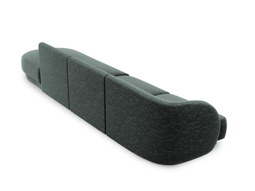 Micadoni Rechte bank Miley 4-zits, chenille, olie - 90x323x70cm