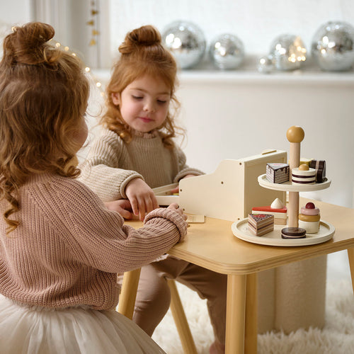 Petite Amélie Hout etagere mit Gebäck Noisette 9 delig - vtwonen shop