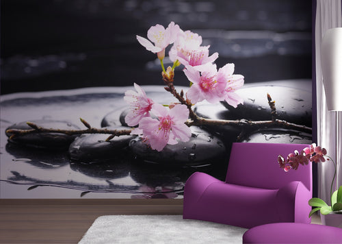 Sanders & Sanders fotobehang bloemen roze - 360 x 270 cm - 600429 - vtwonen shop