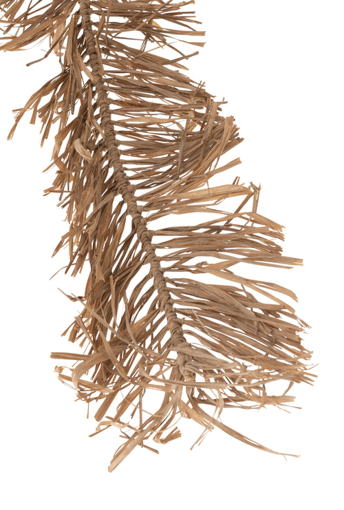 J-Line decoratie Palmboom - zeegras - naturel - medium