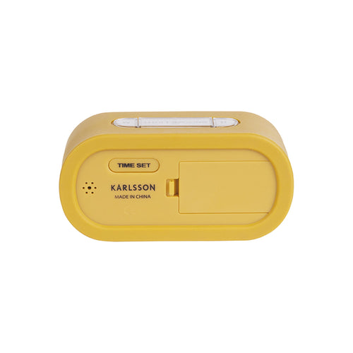 Karlsson wekker Gummy - geel - 5x14x7cm - vtwonen shop