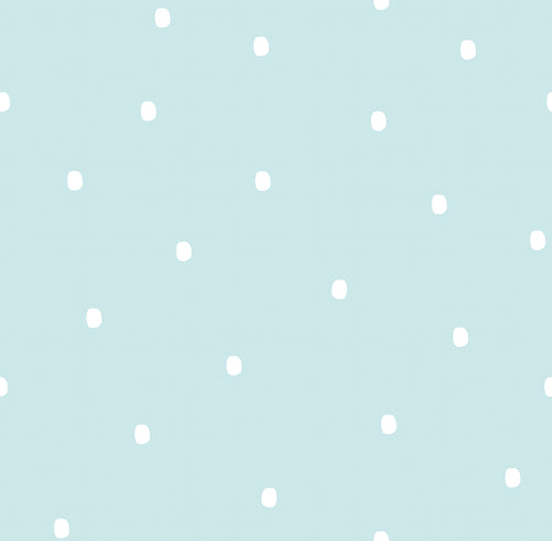 Sanders & Sanders behang stippen vergrijsd mintgroen en wit - 53 cm x 10 m - 640465