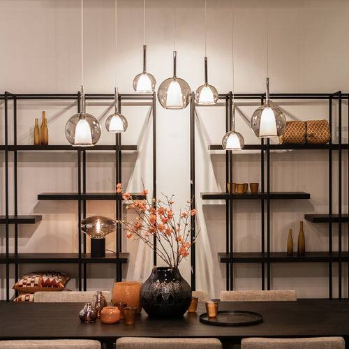 Atmooz hanglamp Saigon 7 - zwart - 110 x 30 x H 135 cm - G4