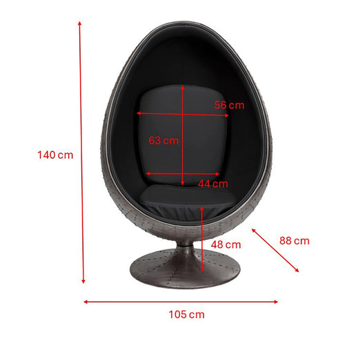 Kare Design Draaifauteuil Eye Ball walnoot - vtwonen shop