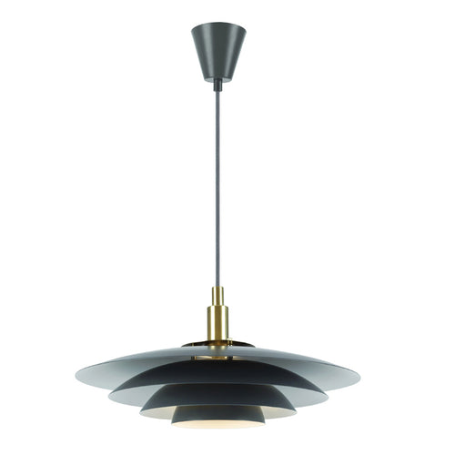 Nordlux Bretagne Hanglamp - Ø38cm - G9 - Grijs