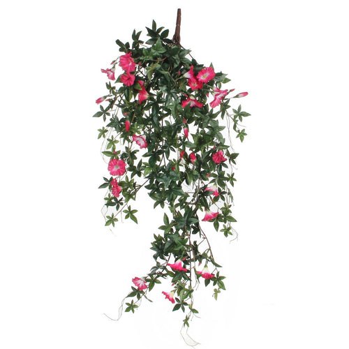Mica Decorations Petunia Kunst Hangplant - L15 x B20 x H80 cm - Fuchsia