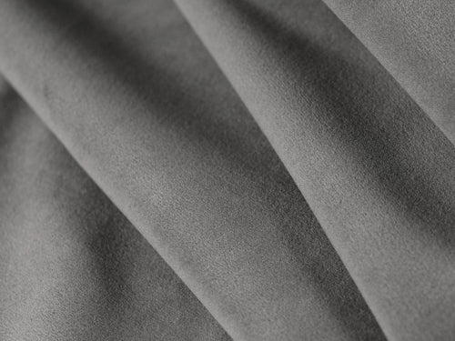 Cosmopolitan Design Uitklapbare hoekbank links met opbergdoos Matera 4-zits, flueel grijs - 173x253x86cm