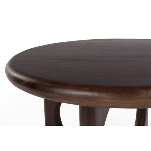 Housecraft Living Jani Salontafel Rond 60 cm Mangohout Donkerbruin