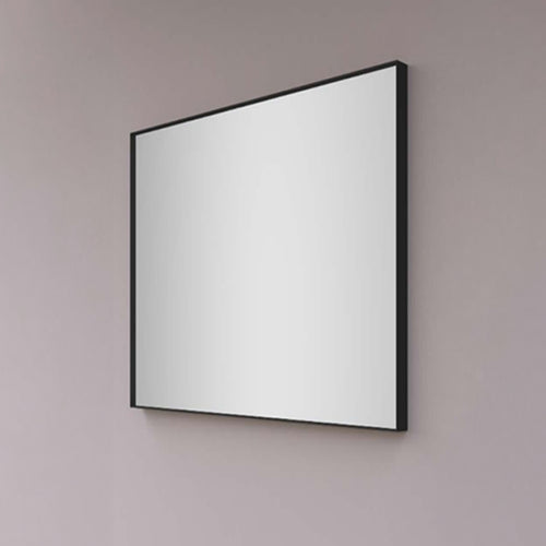 Spinder Design SENNE Badkamerspiegel rechthoekig zwart 80x70