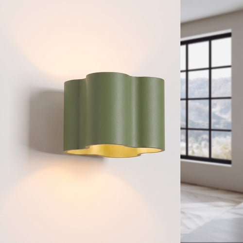 Sollux Lighting Wandlamp OVIO olijfgroen G9 - 12x14,5x10cm