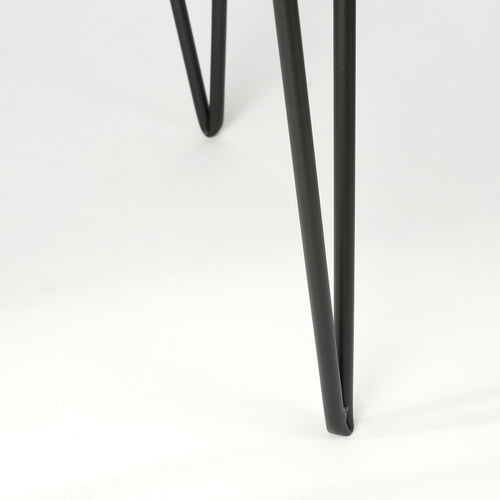 Mica Decorations Blom Plantenstandaard - L25 x B25 x H38 cm - Metaal - Zwart - vtwonen shop