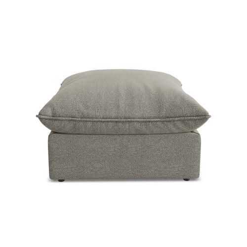 LaMiaSofa Poef Ravenna - bouclé - grijs - 75x75x45