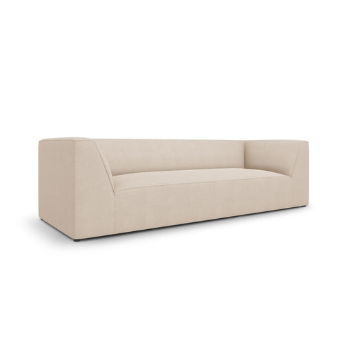 Cosmopolitan Design - Bank Siena 3-zits, structurele stof beige - 92x232x69cm