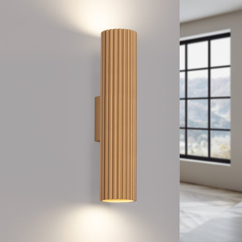 Sollux Lighting Wandlamp KARBON 30 goud - 6,5x8,5x30cm