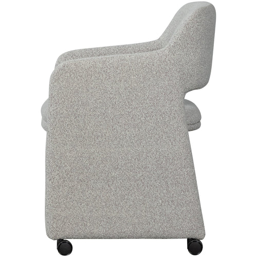 WOOOD eetkamerstoelen Lyric - Bouclé - Greige - Set van 6 - vtwonen shop
