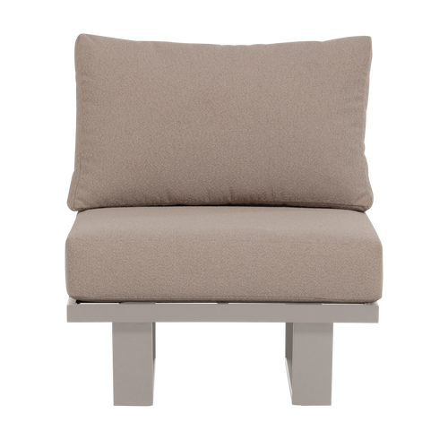 WOOOD loungestoel tuin Bear - Aluminium - Zand - 91x74x44