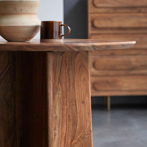 Tikamoon Ronde tafel van massief palissander voor 4 personen - Bruin - vtwonen shop