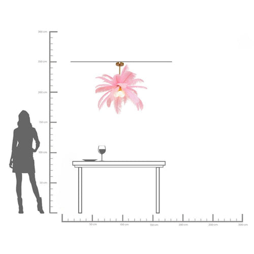 Kare Design Hanglamp veren roze