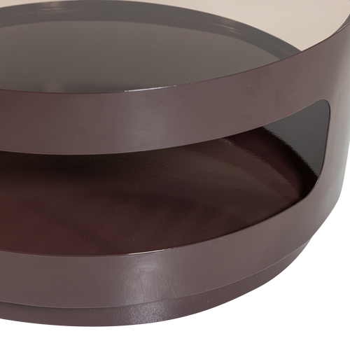 WOOOD salontafel Sero - Metaal/Glas - Bruin - 32x70x70