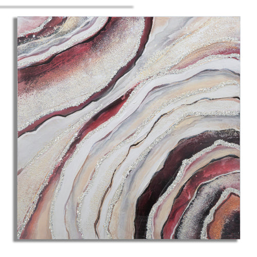 Mauro Ferretti schilderij - 80x2,8x80 cm - multicolor