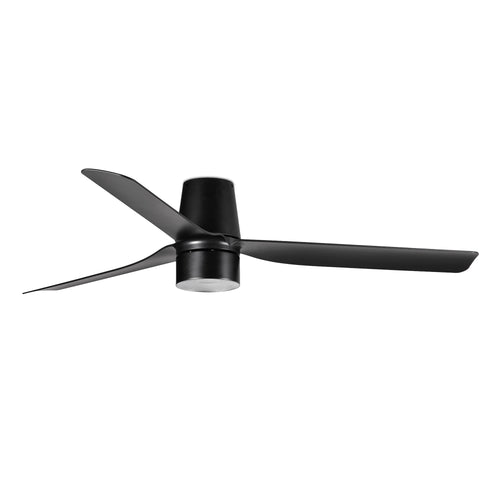 Faro Punt Punt Tub 132cm TEK LED Plafondventilator Mat Zwart 2700K