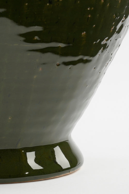 Mica Decorations Elena Vaas - L29 x B26 x H39 cm - Keramiek - Groen