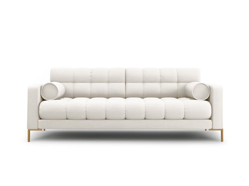 Cosmopolitan Design Bank Bali 3-zits, structurele stof, lichtbeige - 96x177x75cm