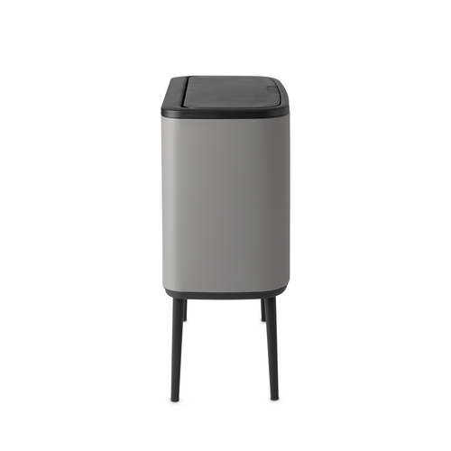 Brabantia Bo Touch Bin, met 2 binnenemmers, 11 + 23 liter - Mineral Concrete Grey