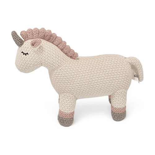 Pintado & Lacado knuffeldier Eenhoorn - wit - 30 cm