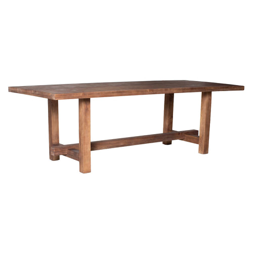 Giga Meubel Eettafel Frans - Rechthoek Donkerbruin Hout - 240x100x76cm - vtwonen shop