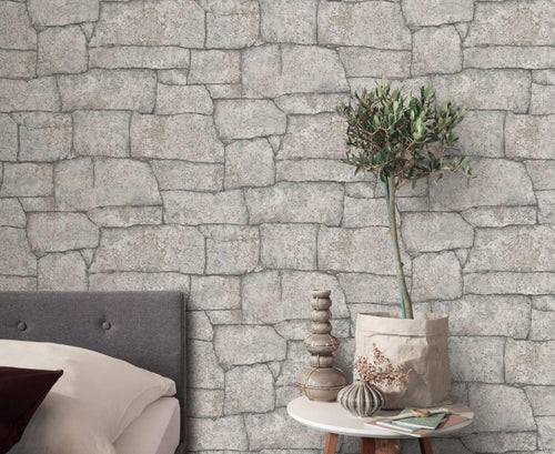 Erismann behang steen beige - 53 cm x 10.05 m - 661449 - vtwonen shop