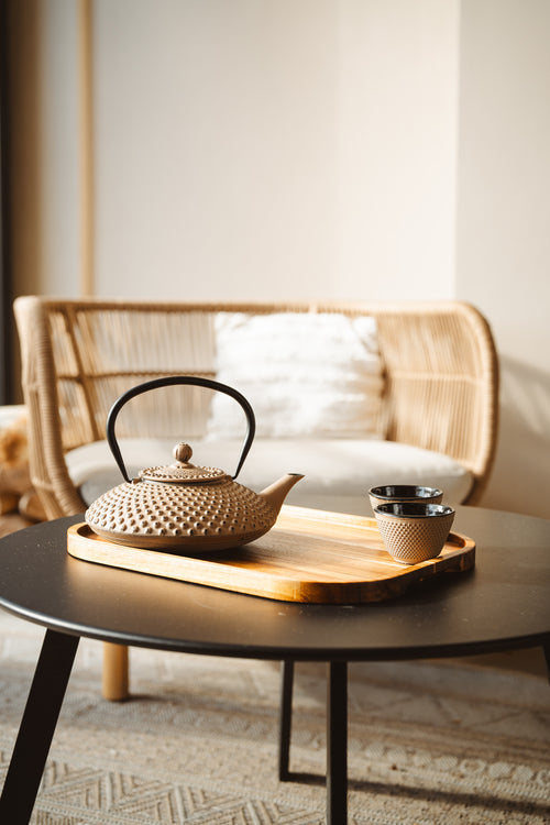 Bredemeijer - Gietijzeren theepot Xilin - 1,25 liter - Camel - Met filter - vtwonen shop