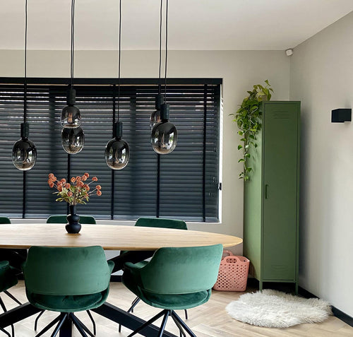 MaximaVida metalen kleding lockerkast Finn olijfgroen 45 x 35 x 185 cm - smal - vtwonen shop