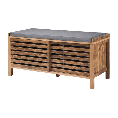 Calicosy - LIAM Bank - Donker hout - 112x43,5x51 cm