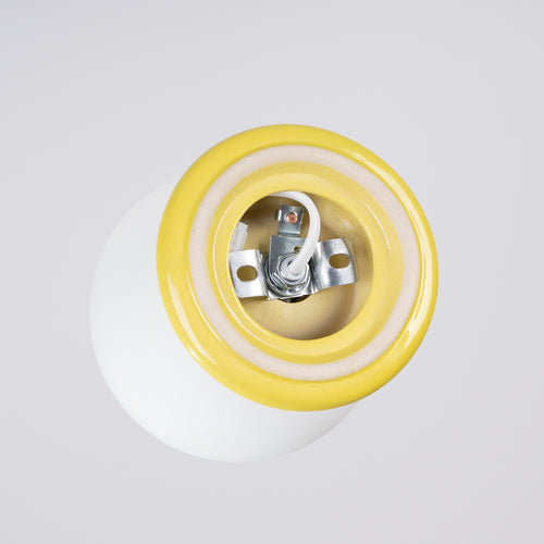 Sollux Lighting Plafondlamp ZORI geel IP44 - 12x16x12cm