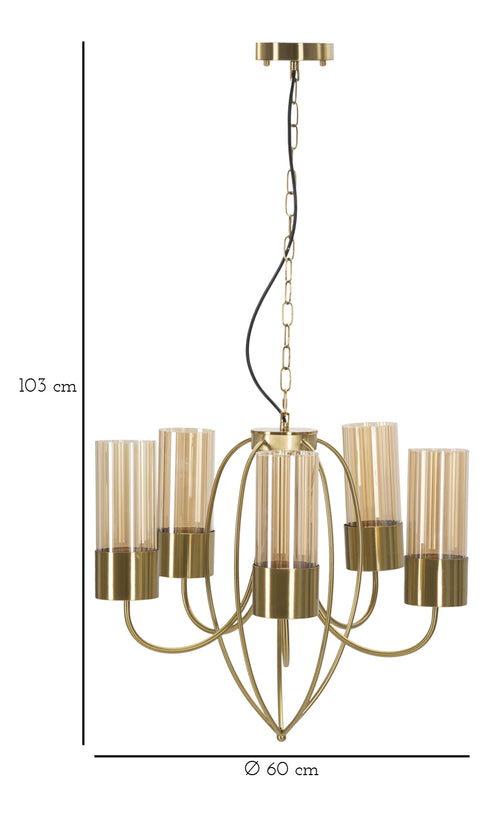 Mauro Ferretti kroonluchter - Ø 80x103 cm - goud