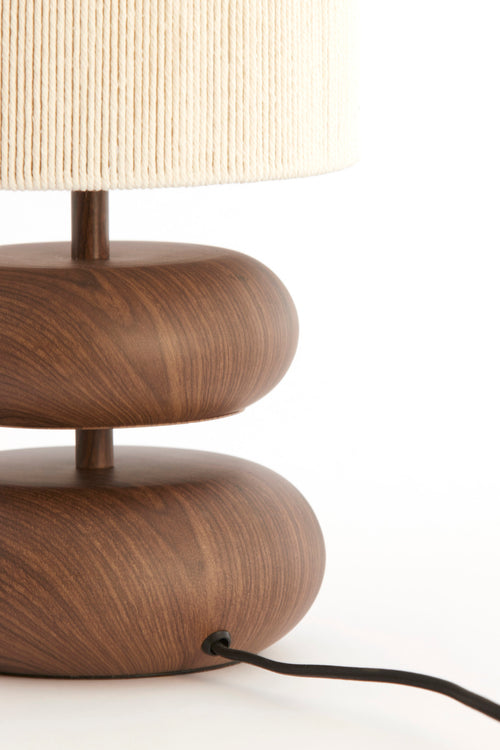 Light & Living tafellamp DANIALO - bruin - Ø22x50.5cm