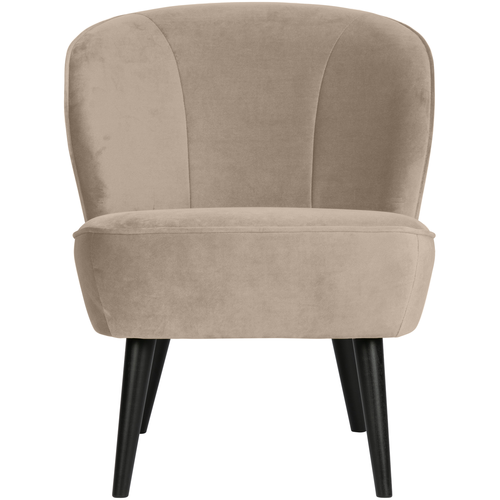 WOOOD fauteuil Sara - Velvet - Khaki - 59x71x70 - vtwonen shop