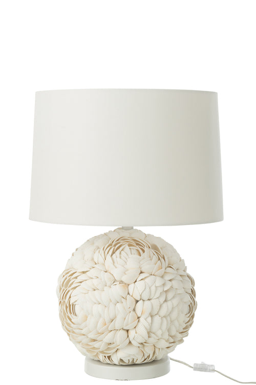 J-Line lamp - schelp - wit - large