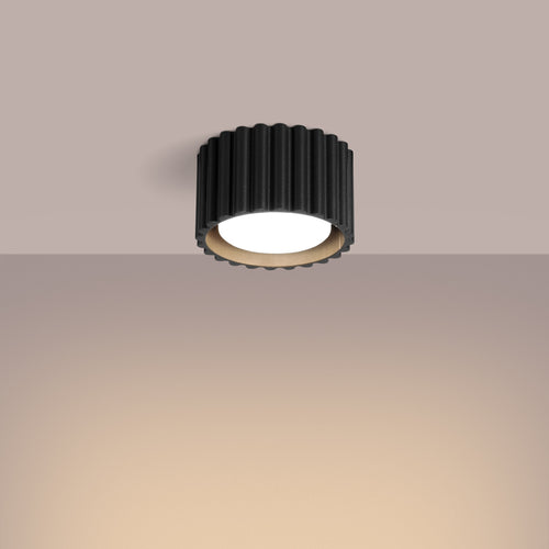Sollux Lighting Plafondlamp AURA 1 zwart Gx53 - 10x10x10cm