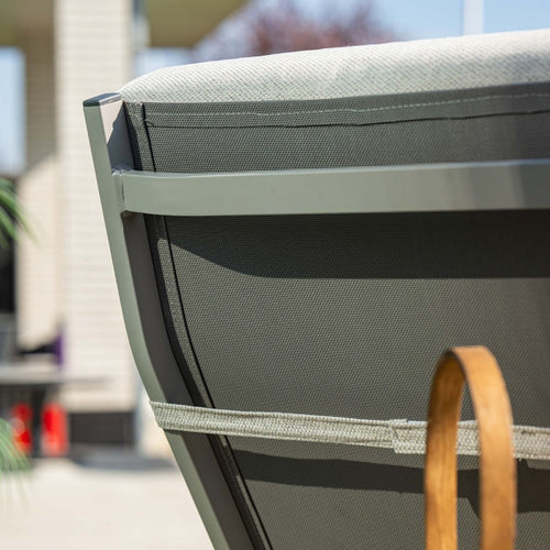 Garden Impressionsloungestoel Lora verstelbaar incl voetenbank - taupe