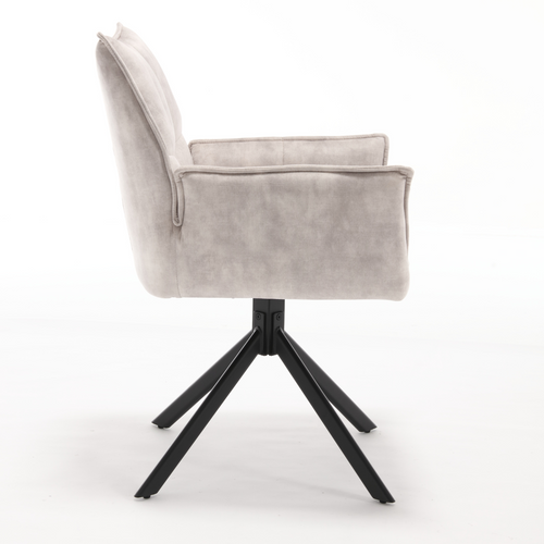 Starfurn  eetkamerstoel Dani - grijs - 58x67x64cm - vtwonen shop