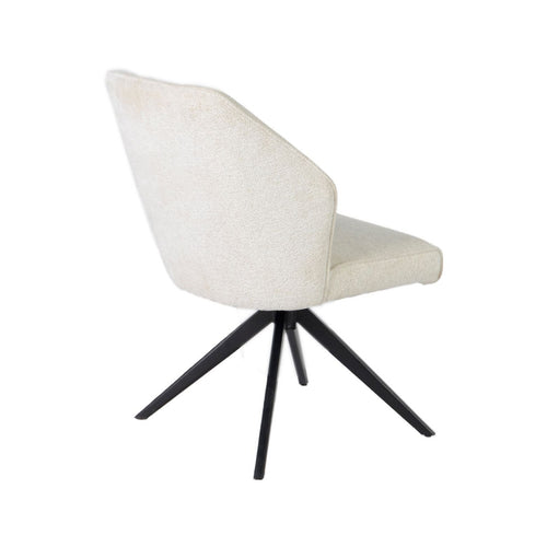 Giga Meubel Eetkamerstoel Charlotte - Stof - Beige - Set van 2