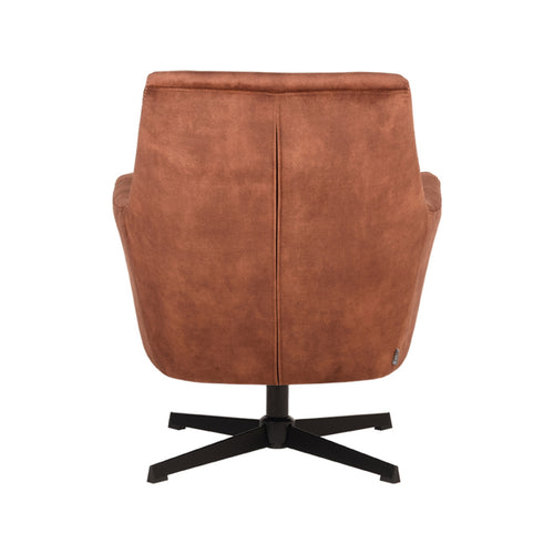 LABEL51 Fauteuil Toby - Oranje Velvet - Draaibaar - vtwonen shop