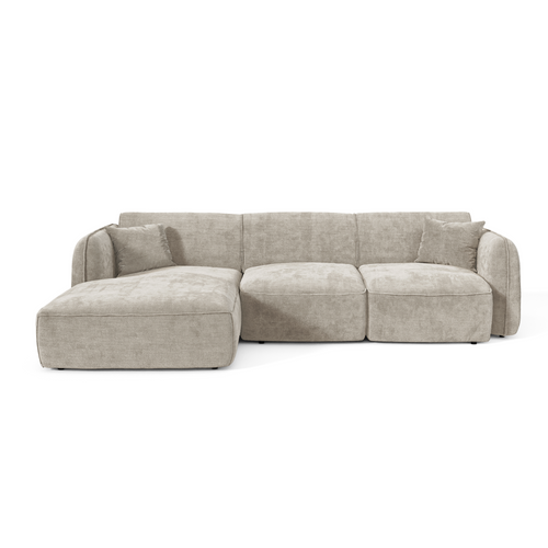 Premium Interiors - Linkerhoekbank LOMI - gewaafd fluweel mol 272cm