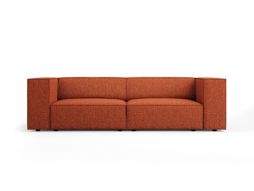 Cosmopolitan Design Bank Arendal 3-zits, chenille, terracotta - 102x204x70cm