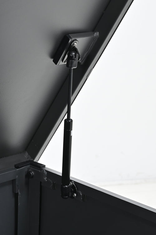 Cambridge kussenbox - aluminium -  141x73 cm - carbon black - vtwonen shop