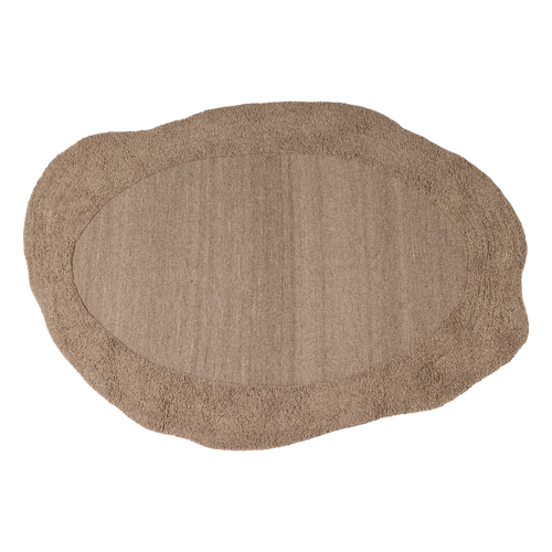 WOOOD organisch vloerkleed 170x240 cm Milio - Wol/Katoen - Zand