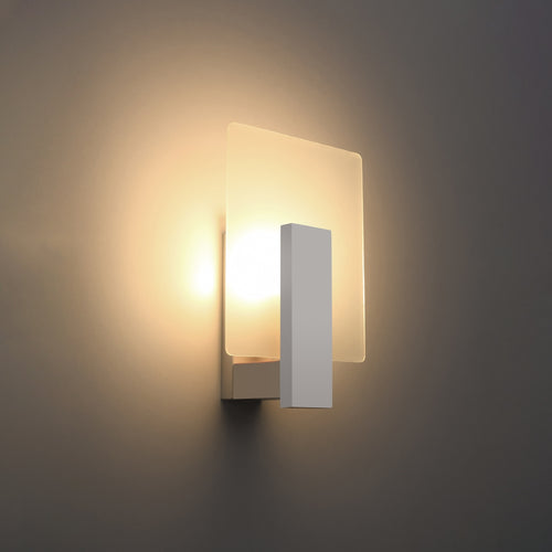 Sollux Lighting Wandlamp LAPPO wit - 16x12x30,5cm